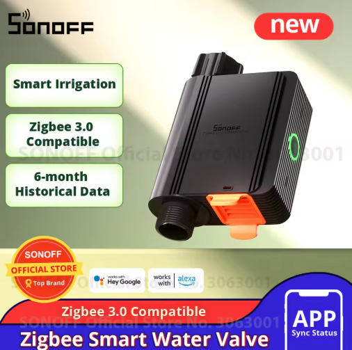 صمام المياه الذكي SONOFF Zigbee – للتحكم الذكي في الري