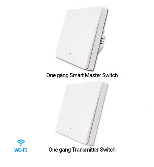 مفتاح ذكي للتحكم بالإضاءة – WiFi Tuya بدون أسلاك، متوافق مع Alexa وGoogle Home